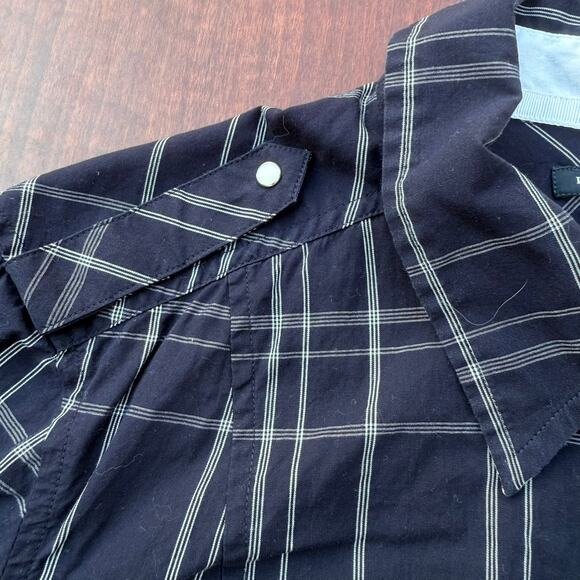 Banana Republic Black Plaid Button-Down Shirt - Size XL - Picture 5 of 8